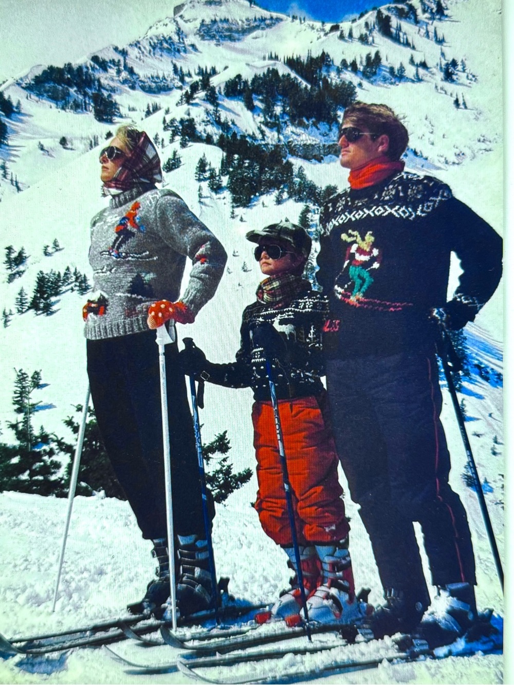 VERY RARE Vintage Ralph Lauren RL83 Hand Knit Skier Winter Wool Sweater Black - Picture 4 of 16